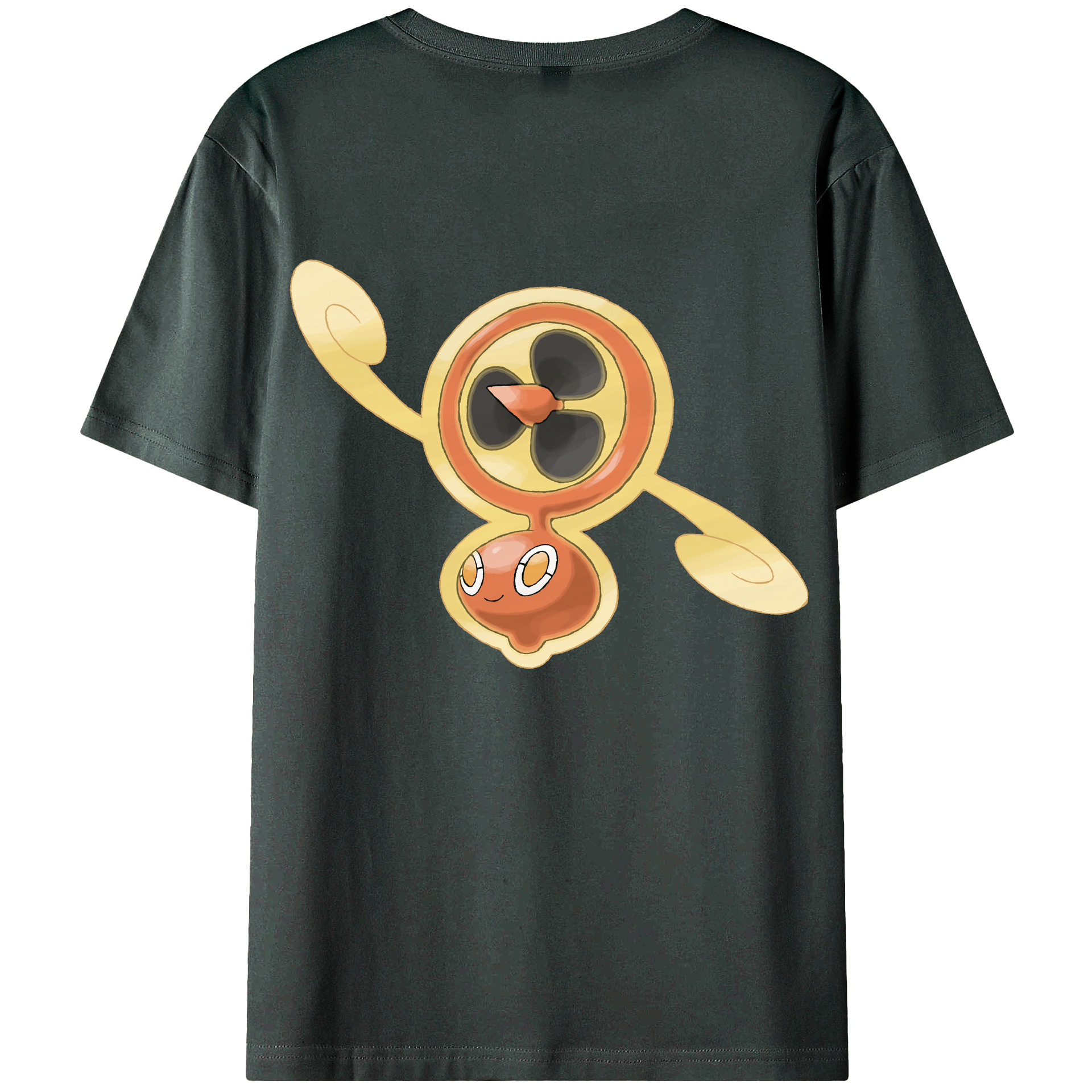 （画像用） ポケットモンスター Pokémon 綿100％ メンズ半袖Tシャツ（バックプリント） 通気性